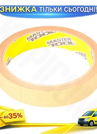 Ku стрічка малярська mastertool universal fit 19 мм x 20 м високотемпературна клейка стрічка для фарбу uni2l_k