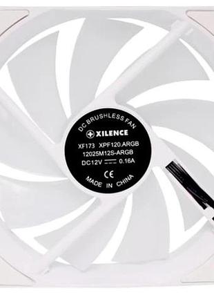 Ku вентилятор 120 мм universal fit xilence performance a+ argb білий для комп'ютерного корпусу охолодж uni2l_k 4