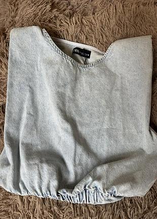 Топ джинсовий zara