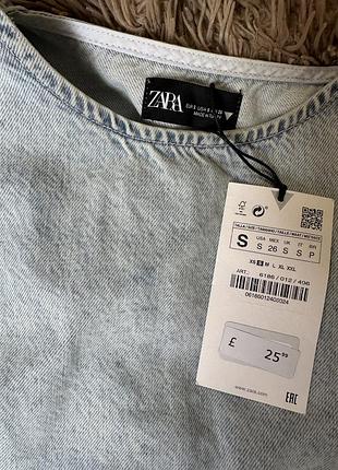 Топ джинсовий zara 3