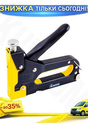 Ku степлер пружинный титул universal fit 4-14 мм mastertool для крепления материалов к дереву и гипсок uni2l_k