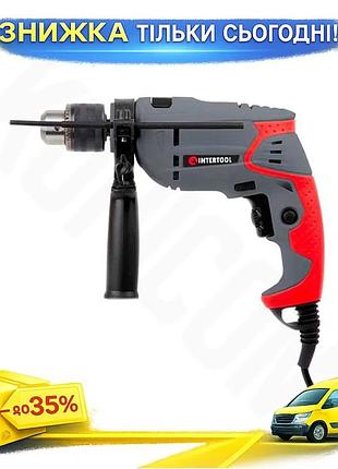 Ku ударний дриль intertool universal fit 550 вт електричний дриль для домашнього майстра з реверсом та uni2l_k