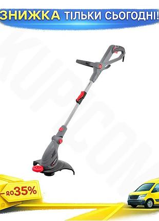 Ku электрический триммер intertool universal fit 450 вт для кошения травы на даче и газоне компактный uni2l_k