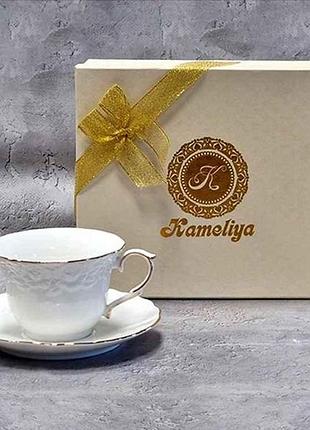 Набір чайний 220мл 2пр. 2340 біла ніч тм snt