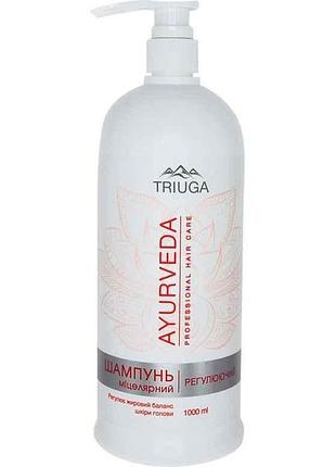 Шампунь 1л мицеллярный регулирующий для женщин и мужчин тм triuga ayurveda