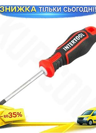 Ku отвертка intertool ph1 universal fit 75 мм storm для сто и мастерских с магнитным наконечником и ре uni2l_k