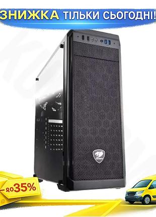 Ku корпус cougar mx330-g universal fit black mid tower для atx micro atx mini itx з бічною панеллю зі uni2l_k