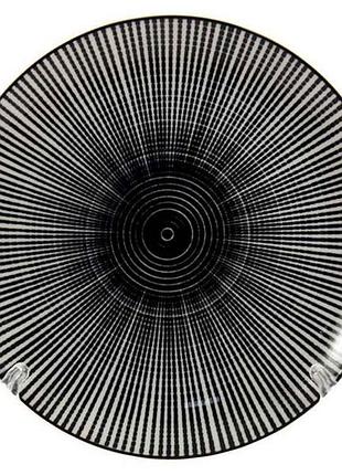 Тарелка мелкая no9,5 d=240мм космо black (6 шт в уп) clw-6 тм interos