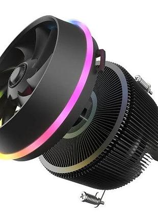 Ku кулер для процессора universal fit darkflash shadow черный алюминий медь активное охлаждение до 90 uni2l_k 6