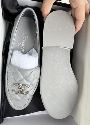 Лофери сірі chanel 3