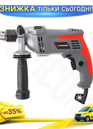 Ku ударний дриль intertool universal fit 950 вт для свердління бетону та металу з ключовим патроном та uni2l_k