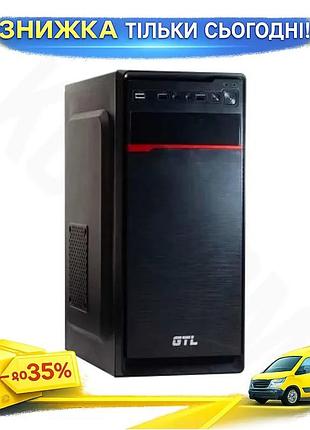 Ku корпус gtl mini universal fit tower черный micro atx для пк компактный стильный компьютерный корпус uni2l_k