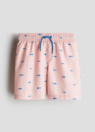 Розовые плавательные шорты для плавания плавки для мальчиков h&m  11-12 лет