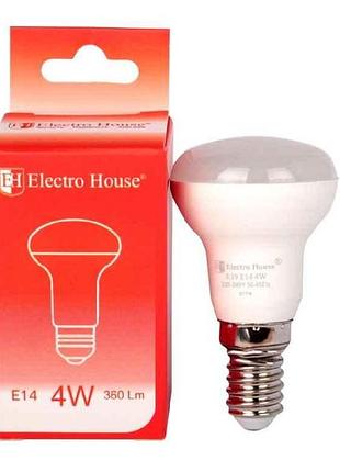Лампа світлодіодна led гриб r39 e14 4вт 4100к eh-lmp-r39 тм electrohouse