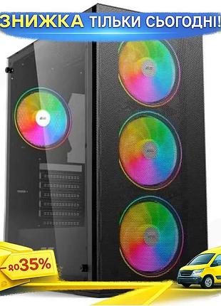 Ku корпус 2e gaming universal fit virtus neo чорний mid tower для atx micro atx mini itx з argb підсві uni2l_k