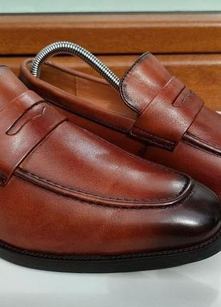 Туфлі лофери bally santoni ferragamo 43р
