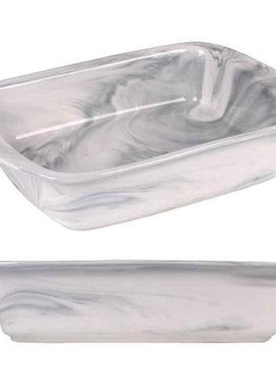Форма для запекания керамика marble 25х18,5х6см r35647-s тм stenson