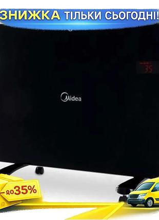 Ku конвектор midea 1500w universal fit настенный напольный обогреватель для дома со стеклянной панелью uni2l_k