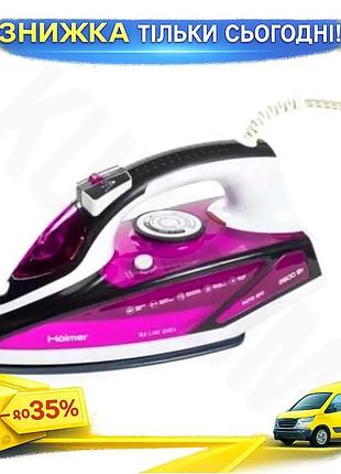 Ku праска holmer 2600w universal fit purple/black парова з керамічною підошвою вертикальне відпарюванн uni2l_k