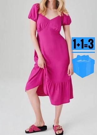 🥰 міді сукня з рюшем george 12 віскоза