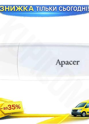 Ku флеш накопитель usb universal fit 32гб apacer белый быстрая передача данных для компьютера и ноутбу uni2l_k