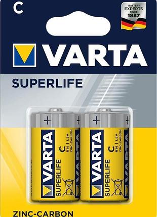 Элемент питания varta superlife c bli 2 zinc-carbon