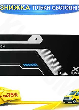 Ku килимок для миші universal fit a4tech чорний тканинний ігровий 750х300мм комфортний для роботи та і uni2l_k
