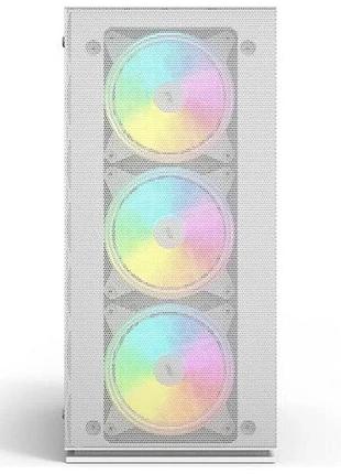 Ku корпус 2e gaming universal fit virtus neo white mid tower для atx micro atx mini itx с argb вентиля uni2l_k 4