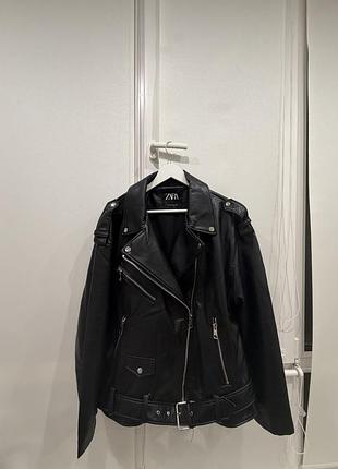 Продам куртку кожзам zara 2