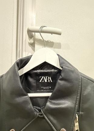 Продам куртку кожзам zara 4