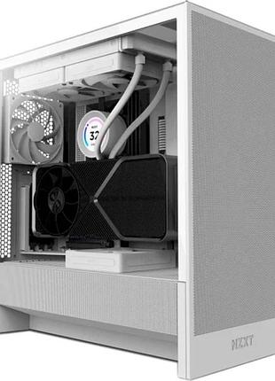 Ku корпус nzxt h5 universal fit flow white midi tower для e-atx atx micro atx mini itx охлаждение вент uni2l_k 3