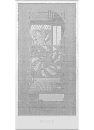 Ku корпус nzxt h5 universal fit flow white midi tower для e-atx atx micro atx mini itx охлаждение вент uni2l_k 7