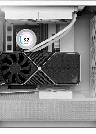 Ku корпус nzxt h5 universal fit flow white midi tower для e-atx atx micro atx mini itx охлаждение вент uni2l_k 10