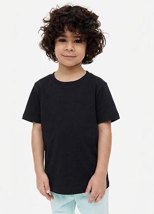 Чорно-сіра базова бавовняна футболка для хлопчиків h&amp;m 9-10 років