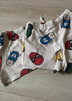 Шорти для близнюків marvel