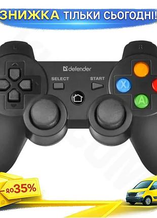 Ku геймпад defender crusher universal fit бездротовий bluetooth чорний для пк ps3 android ігровий конт uni2l_k