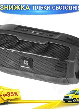 Ku портативная колонка defender universal fit bluetooth 5 вт черная акустическая система для музыки и uni2l_k