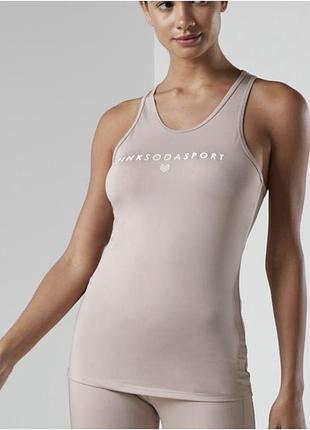 Жіноча спортивна майка pink soda sport пудрова 14-16 l