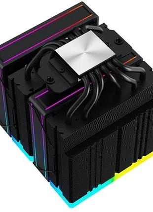 Ku кулер для процесора universal fit id-cooling 2x120 мм argb активне охолодження для intel amd до 270 uni2l_k 7