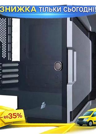 Ku корпус комп'ютерний 1stplayer universal fit mini tower black для micro atx mini itx з загартованим uni2l_k