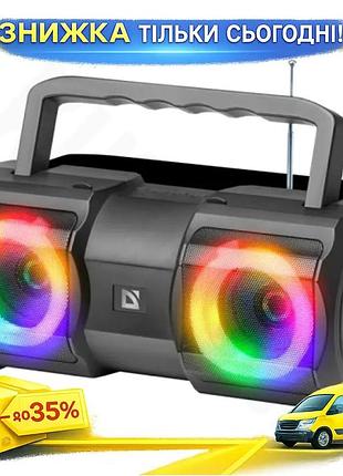 Ku портативная колонка defender universal fit beatbox 20 20 вт bluetooth 5.1 для музыки с fm-приемнико uni2l_k