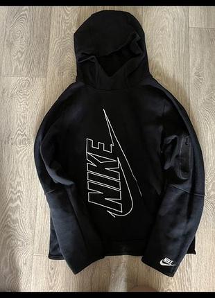 Оригінальне худі nike tech fleece чорне кофта найк тех фліс