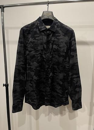Чоловіча сорочка river island camo камуфляж принт м