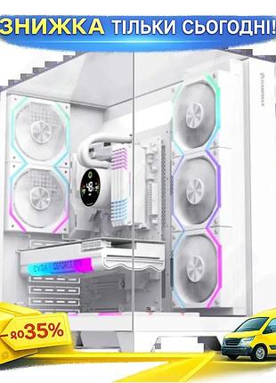 Ku корпус gamemax infinity universal fit pro white mid tower для atx microatx mini-itx з загартованим uni2l_k