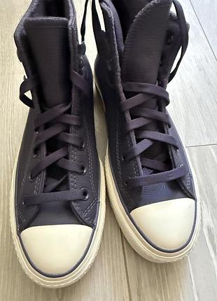 Шкіряні кеди converse chuck taylor all star lift 37р 8