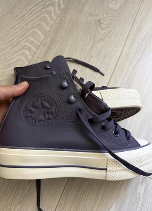 Шкіряні кеди converse chuck taylor all star lift 37р 9