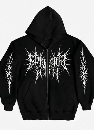 Зіп-худі yarm gothic demi, чорна xxs