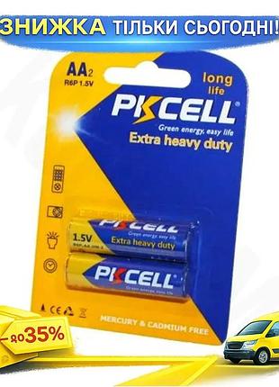 Ku батарейка aa солевая universal fit pkcell 2 шт 1,5 в для пультов дистанционного управления энергети uni2l_k