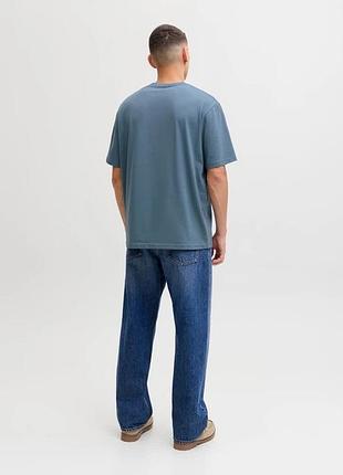 Чоловіча пряма футболка jack & jones blue mirage, xs 2