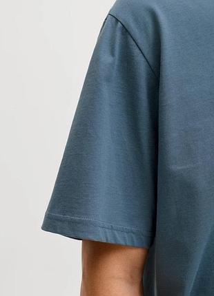 Чоловіча пряма футболка jack & jones blue mirage, xs 5